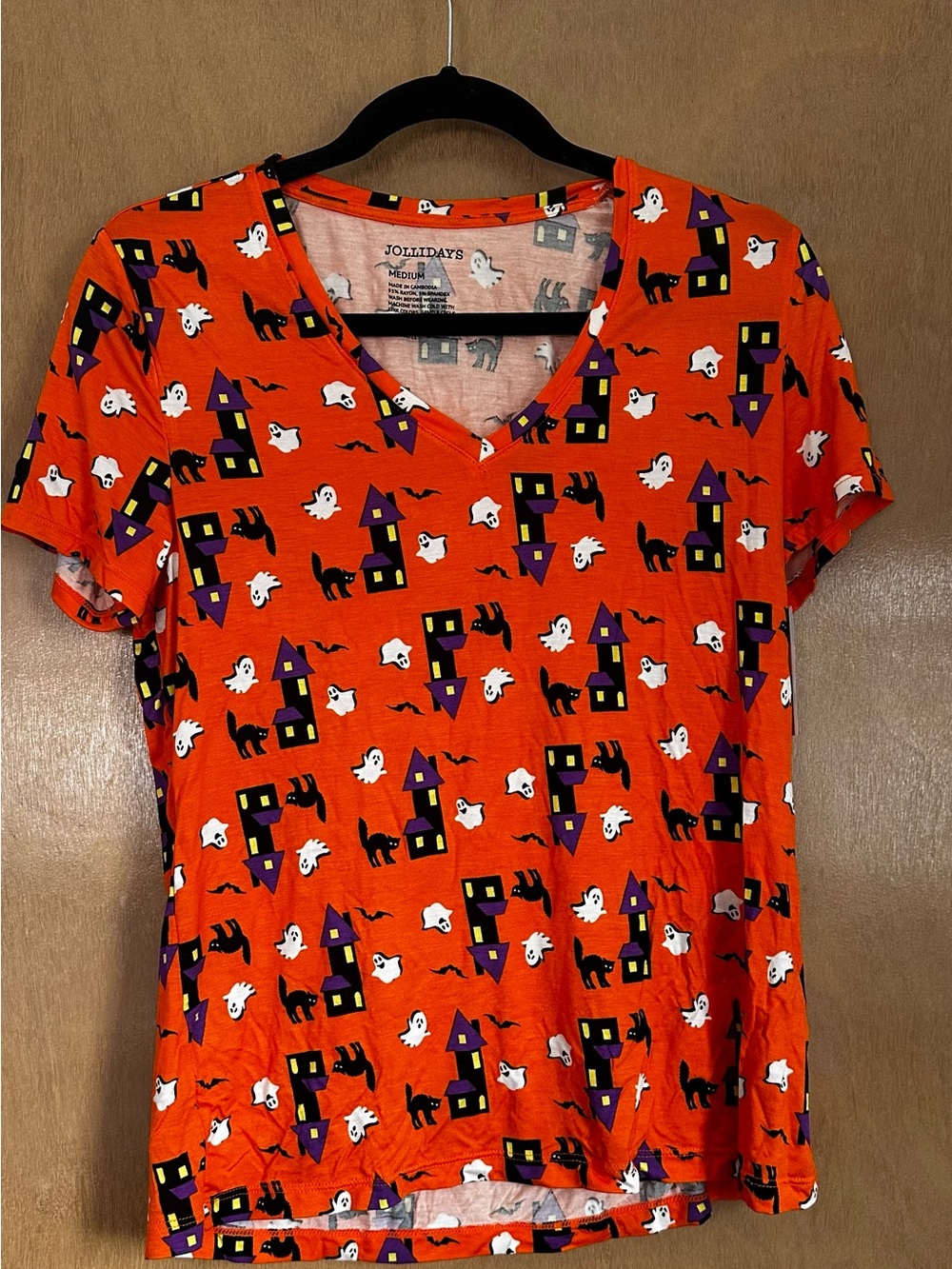 Kohl's Haunted Houses Black Cats & Ghosts Halloween Tee
